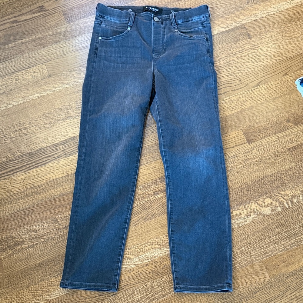Liverpool light black  Straight Leg Jeans